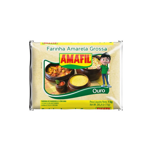 AMAFIL FARINHA MANDIOCA AMARELA GROSSA 1KG