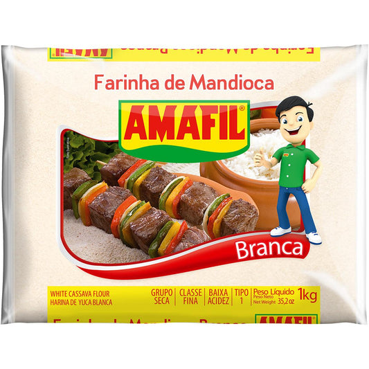 AMAFIL FARINHA MANDIOCA BRANCA 1KG