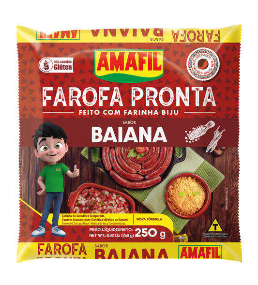 AMAFIL FAROFA DE MANDIOCA BAIANA 250G