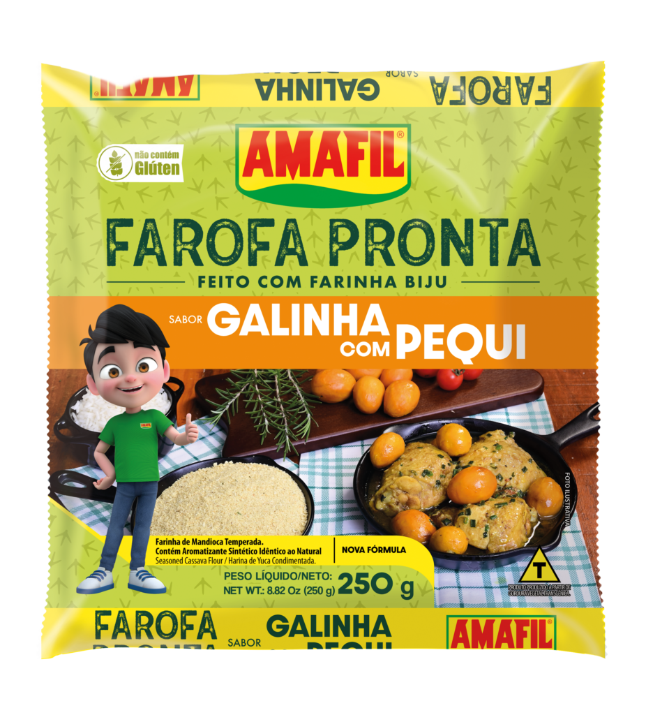 AMAFIL FAROFA DE MANDIOCA FRANGO COM PEQUI 250G