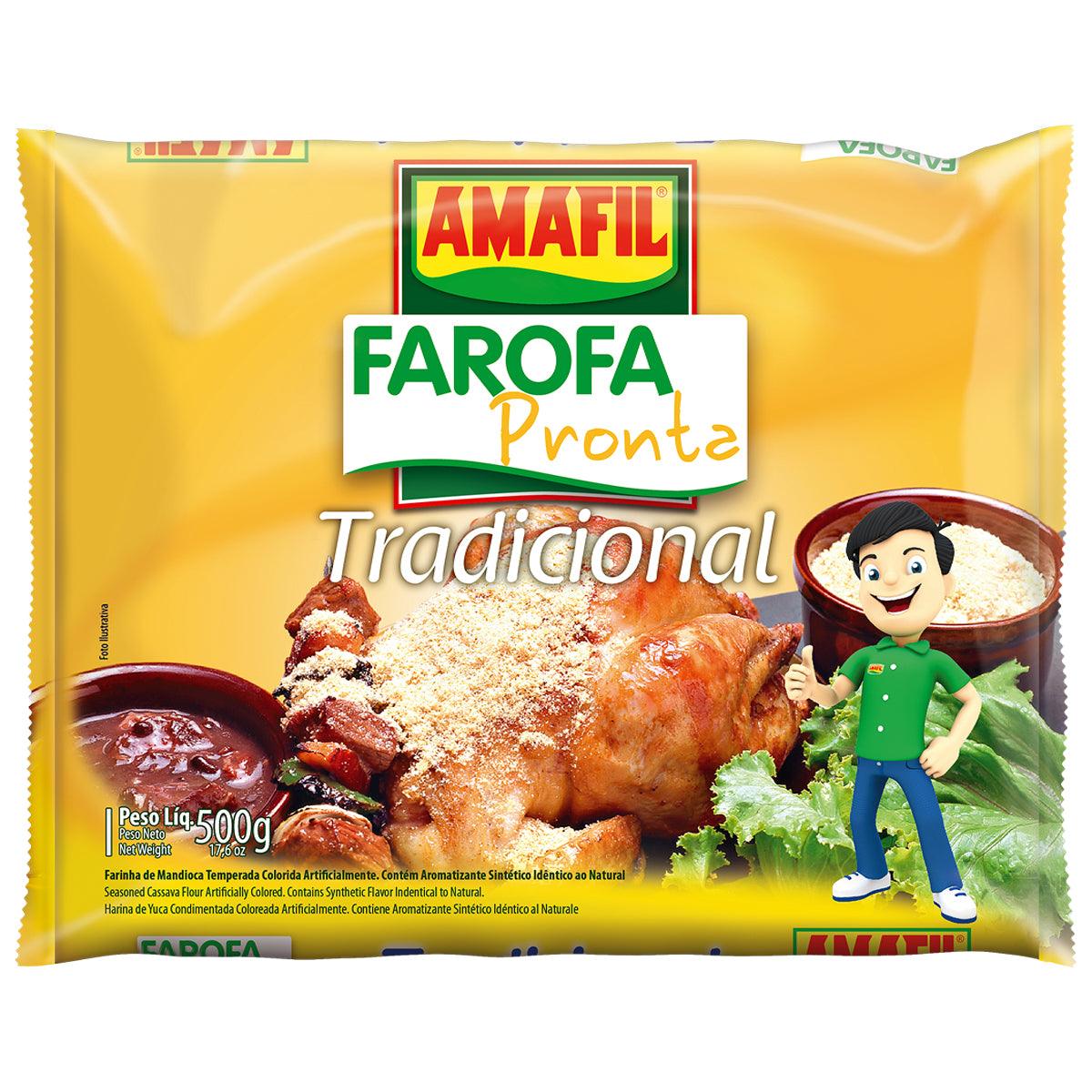 AMAFIL FAROFA MANDIOCA PRONTA TRADICIONAL 500g