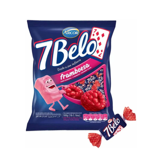 ARCOR BALA 7 BELO FRAMBOESA 500G