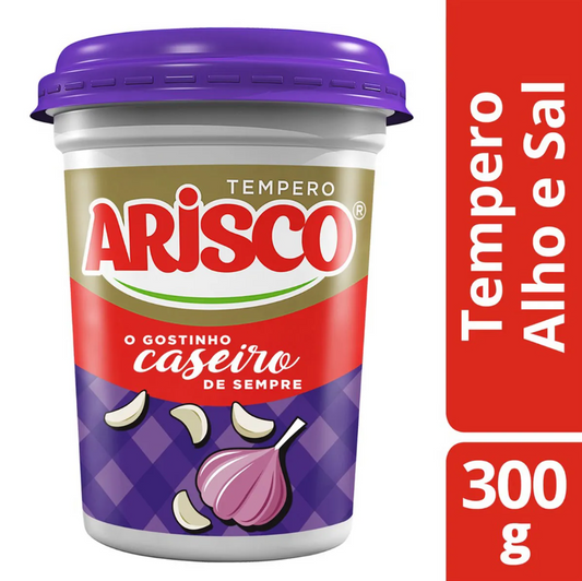 ARISCO TEMPERO ALHO & SAL 300 G