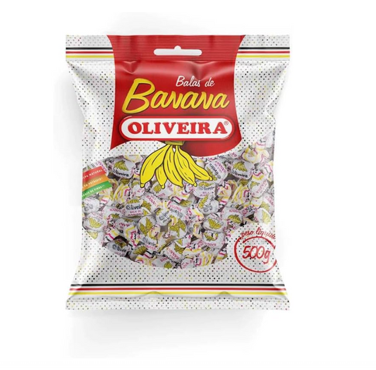 BALA DE BANANA OLIVEIRA 500G