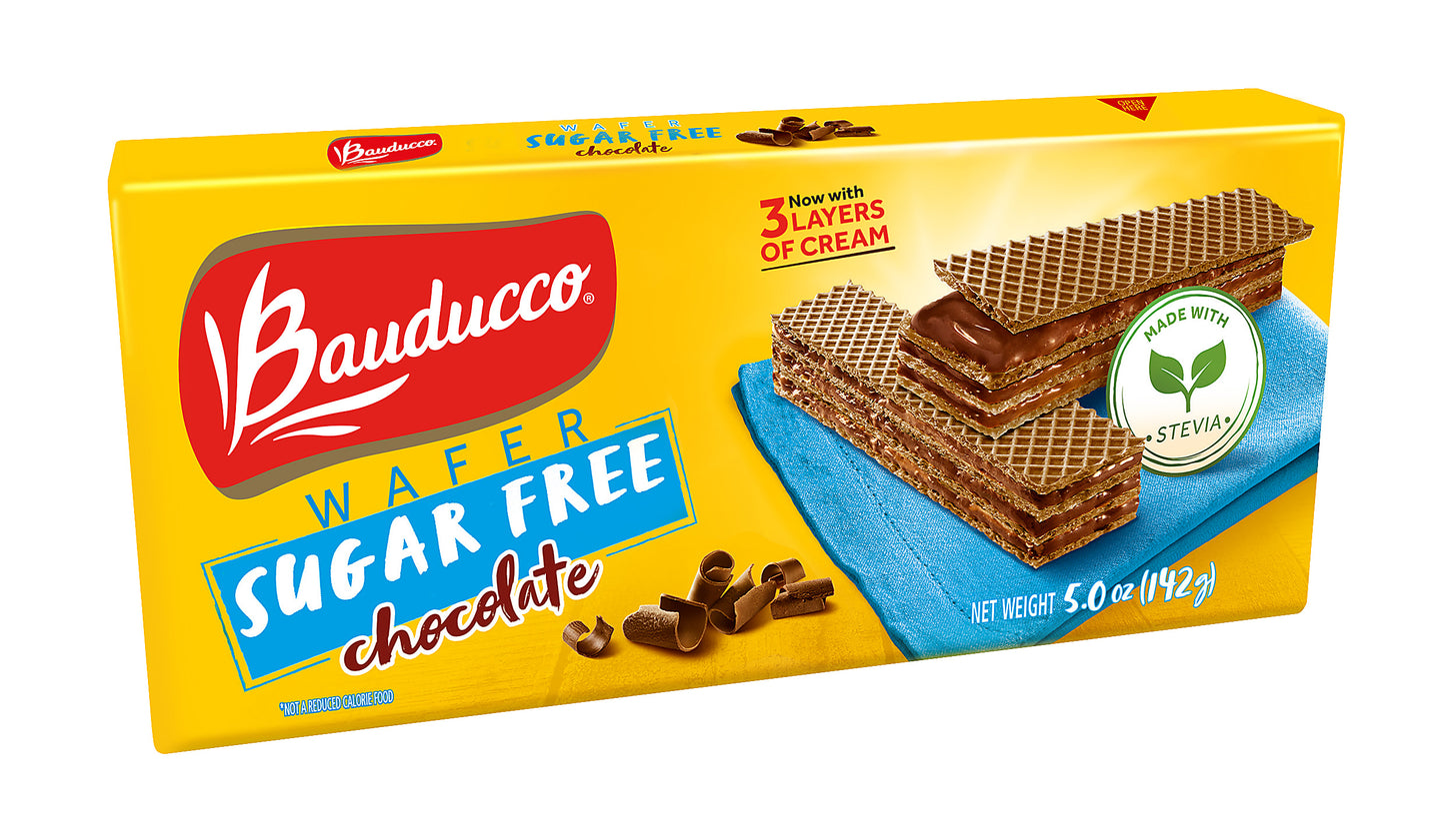 BAUDUCCO WAFER SUGAR FREE CHOCOLATE 5 OZ