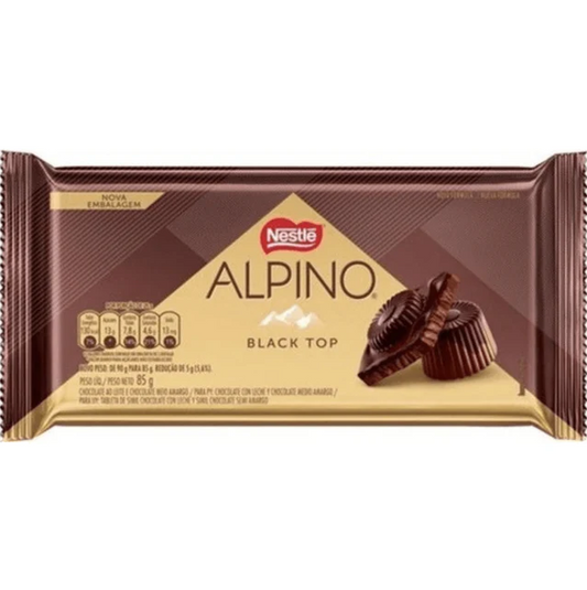 CHOCOLATE BR NESTLE ALPINO BLACK TOP 85G