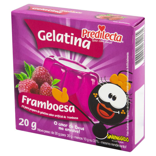 GELATINA EM PO FRAMBOESA PREDILECTA 20G